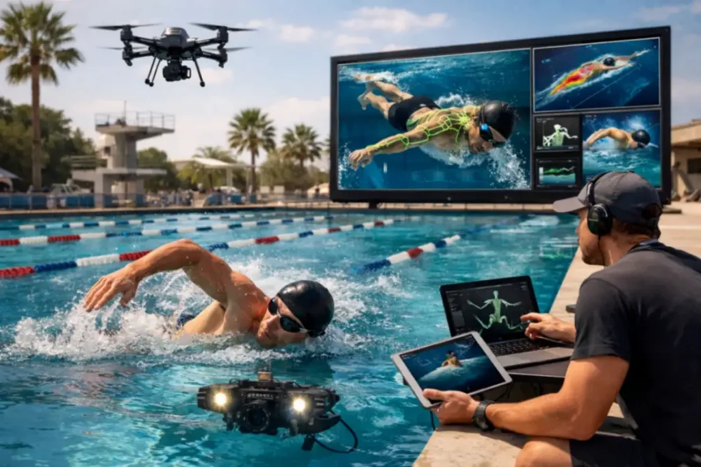 Анализ техники плавания с помощью ИИ и дронов: тренд 2026