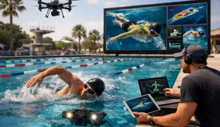 Анализ техники плавания с помощью ИИ и дронов: тренд 2026 Анализ техники плавания с помощью ИИ и дронов: тренд 2026